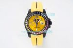 Swiss Replica Rolex Mamba Kobe Bryant Watch Yellow Dial Rainbow Bezel Watch